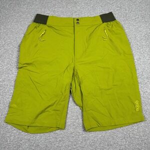 Rab Shorts Men's Size 34 Green Technical Snap Elastic Waist Hiking Gorpcore